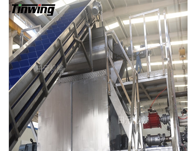 Pepper steam peeling machine